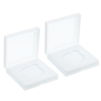PATIKIL 55mm Lens Filter Case, 2pcs Camera Filter Case Portable Lens Filter Box Water Resistant Dustproof Plastic for Photography Filter Storage