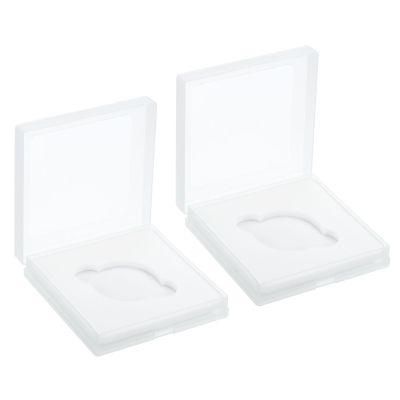 PATIKIL 40.5mm Lens Filter Case, 2pcs Camera Filter Case Portable Lens Filter Box Water Resistant Dustproof Plastic for Photography Filter Storage