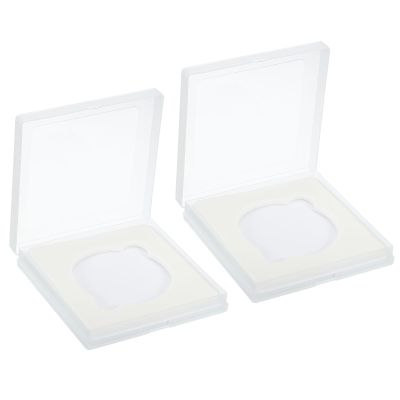 PATIKIL 67mm Lens Filter Case, 2pcs Black Plastic, Sponge Protective Case, Water Resistant, Dustproof