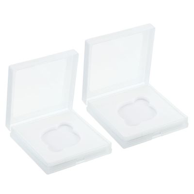 PATIKIL 46mm Lens Filter Case, 2pcs Camera Filter Case Portable Lens Filter Box Water Resistant Dustproof Plastic for Photography Filter Storage