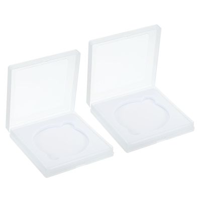 PATIKIL 77mm Lens Filter Case, 2pcs Camera Filter Case Portable Lens Filter Box Water Resistant Dustproof Plastic for Photography Filter Storage