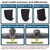 Mangoal Front 4K & Rear 1080p Dash Cam Custom fit for Audi (Model B Gray) A4 A6 Allroad A3 A5 A6 Q5 A8 S8 A7 S5 Q3 S3 S7, Integrated OEM Look, WiFi & Free App, 128GB Card view 2