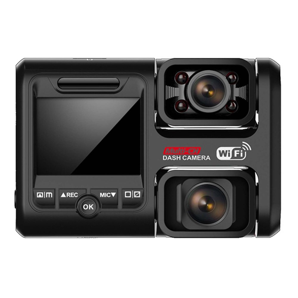 1080p Ultra HD 360 Car Camera with 64g Memory Card, Dual 170 Wide Angle, ADAS Driving Assist, Night Vision, 24 Hour Parking Mode, G Sensor, Loop Recording