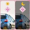 2pcs Little Princess On Board Car Stickers, 5.1x5.1 Inch Reflective Magnetic Baby in Car Sticker for Car Safety Warning Sign Decals Accessories for Various Vehicles view 4