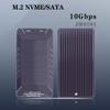 JMT M.2 SATA SSD Enclosure 10Gbps Dual Protocol Compatible with M2 NGFF NVME PCIe 2230 2242 2260 2280 SSD Case view 2