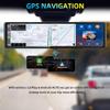 Wireless Carplay Screen 11.26 Inch 4K FHD Rearview Mirror Driving Recorder with Voice Assistant, Airplay, CarPlay & Android Auto, 3 Cameras, Parking Monitor, Compatible with 99% Car (Three Way Camera) view 4