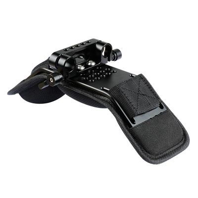 FEICHAO Shoulder Pad Strap 15mm Dual Rod Clamp 1/4 3/8 Screw Hole for DSLR Camera Accessories (Type A)