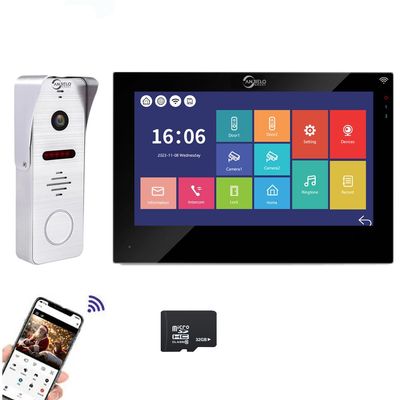1080P Video Apartment Door Phone Camera,7 Inch Full Touch Monitor(Wired),WiFi Smart Home Intercom System Unlock Record Motion,Tuya 32G