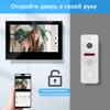 1080P Video Apartment Door Phone Camera,7 Inch Full Touch Monitor(Wired),WiFi Smart Home Intercom System Unlock Record Motion,Tuya 32G view 3