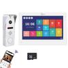 1080P Tuya Video Apartment Door Phone Camera,7 Inch Touch Monitor Screen(Wired),WiFi Smart Home Intercom System,Support Unlock Record Motion Detected,32G view 1