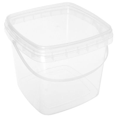 STOBAZA Water Food Bucket Container with Ergonomic Handle Versatile Storage for Outdoor Activities Camping and Gardening Reusable Non- Design