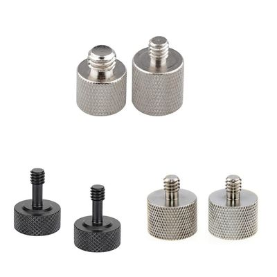 CAMVATE 1/4" Female to 3/8" Male & 3/8"-16 Female + 5/8"-27 Female to 1/4"-20 Male + 1/4"-20 Thread Thumb Screw