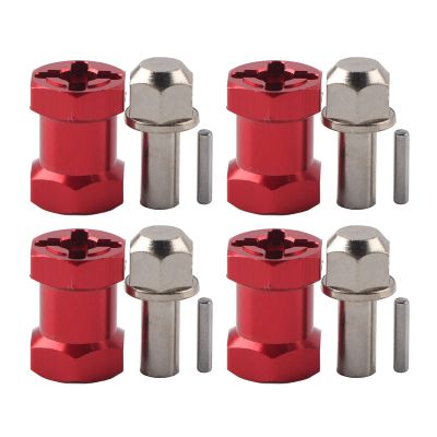 0.472 in Rc Wheel Hub Adapter, Hexagon Wheel Hub Metal Adapter, Metal Wheels Hub Extension for Remote Control Crawler(Length 0.669 in)