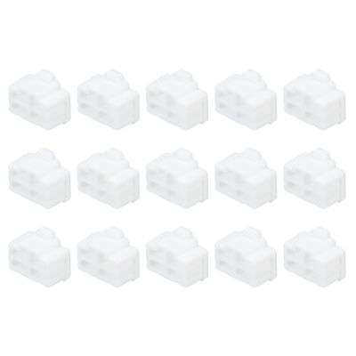 MECCANIXITY 15pcs RJ45 Port Duct Covers Caps Silicone Plugs Protector for Laptop PC Ethernet RJ45 Female Plug, White