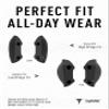 ToughAsNails 2 PCS Standard Fit Replacement Nose Pads Pieces for Oakley Straight Jacket 2007 Black&Gray Sunglasses view 2