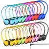 ZNXZXP 20 Pack Bulk Classroom Headphones for Students Kids School, Wholesale Headphones Class Set with 3.5mm Jack for Chromebook Laptop PC Computer (10 Mixed Colors) view 1