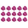 MECCANIXITY 15pcs RJ11 Port Duct Covers Caps Silicone Plugs Protector for Phone Jack Coax Ethernet RJ11 Female Plug, Rose Red view 1