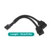 2Pcs USB 2.0 9Pin Female to Dual 9Pin Male Extension Cable Motherboard 9Pin USB2.0 Header Splitter Cable Cord Nylon Braided for Computer Internal Motherboard view 3