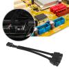 2Pcs USB 2.0 9Pin Female to Dual 9Pin Male Extension Cable Motherboard 9Pin USB2.0 Header Splitter Cable Cord Nylon Braided for Computer Internal Motherboard view 4