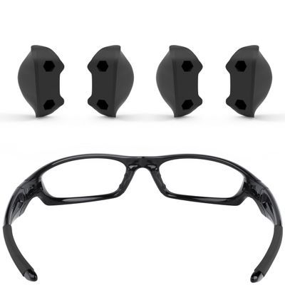 ToughAsNails 2 PCS Low Bridge Fit Replacement Nose Pads Pieces for Oakley Straight Jacket 2007 Black&Black Sunglasses