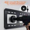 in Wall Cable Management Kit, tv Cable Hider Wall kit, 2 Pcs Walls Grommets TV Cord Hider with Hole Saw Drill Attachment for Easy Install, Perfect for Hiding HDMI, Aux, and Low-Voltage Cables - White view 4