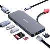 BENFEI 9in1 USB C MST Laptop Docking Station, USB-C Hub with HDMI DisplayPort Dual Monitor/3*USB Type-A/1*USB Type-C(10Gbps+100W PD)/SD/TF Card Reader/1*RJ45 view 1