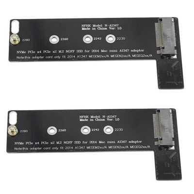 YTHYTHYTH 2X Nvme M2 SSD Converter Card to for Apply Mac Mini 2014 A1347 MEGEN2 MEGEQ2 Adapter