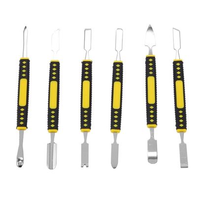 YTHYTHYTH Dual Ends Metal Spudger 6Pcs Hand Tool Set for Tablet Mobile Phone Prying Opening Repair Tool Crowbar Disassemble