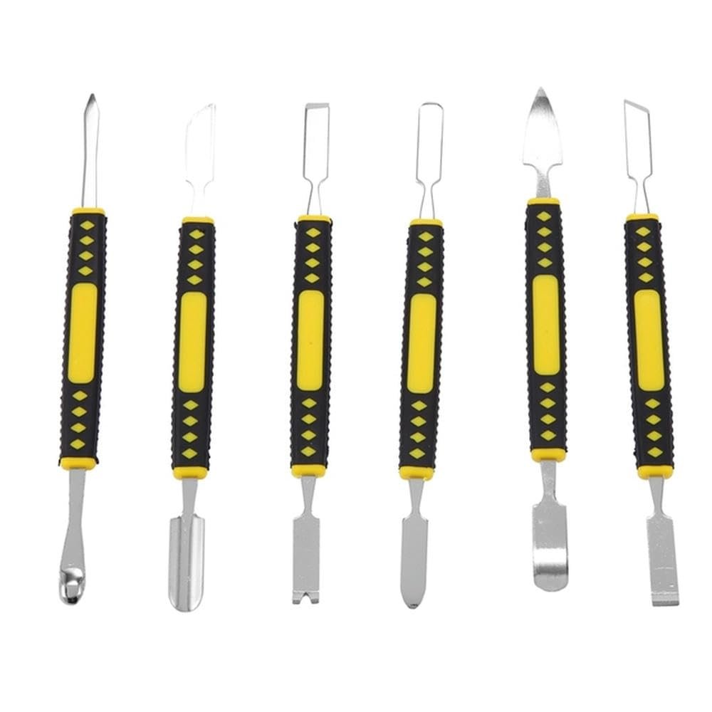 YTHYTHYTH Dual Ends Metal Spudger 6Pcs Hand Tool Set for Tablet Mobile Phone Prying Opening Repair Tool Crowbar Disassemble