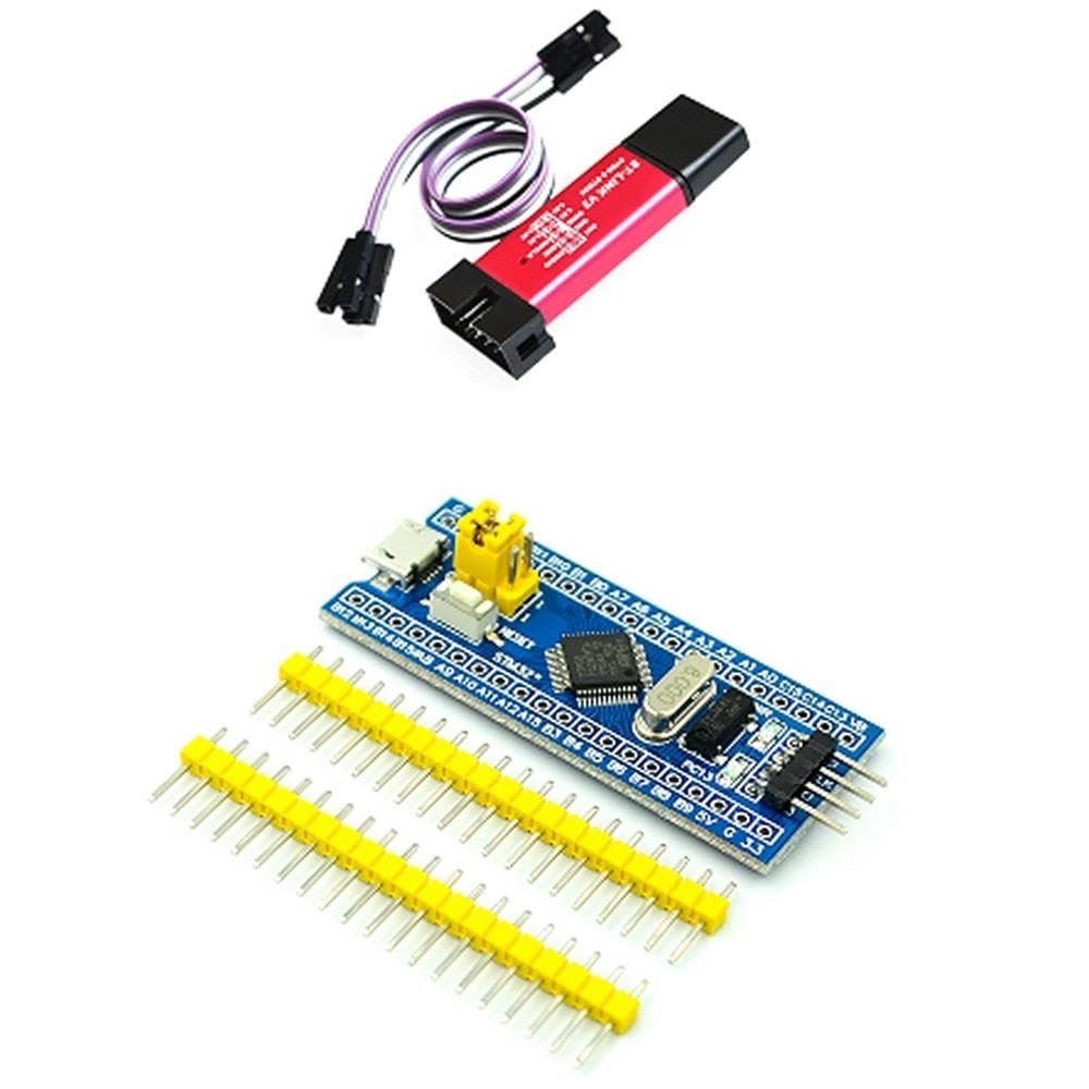 YTHYTHYTH ST-Link V2 Programming Unit Emulator Downloader + 40Pin STM32F103C6T6 ARM STM32 SWD Minimum System Board Micro-USB