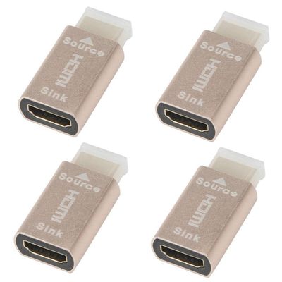 YTHYTHYTH 4X HDMI Lock Screen Signal Holder KVM HDMI2.0 Virtual Adapter EDID DDC Dummy Plug