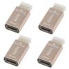 YTHYTHYTH 4X HDMI Lock Screen Signal Holder KVM HDMI2.0 Virtual Adapter EDID DDC Dummy Plug view 1
