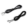 YTHYTHYTH 2Pcs RJ11 6P4C Telephone Cable Cord ADSL Modem, 1 Meters & 2 Meters view 1