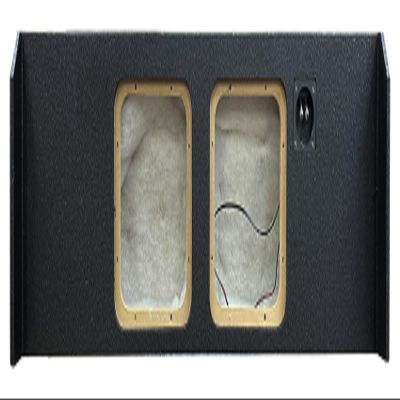 Rockville REC140 Dual 10" Square Sub Box 0.85 Cu Ft Sealed Enclosure, Bedliner, Underseat Downfire, Custom Made for Kicker L7T, for 2009-Up Ford F-150 SuperCrew