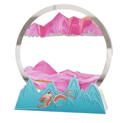 TaLcuS Moving Sand Art, Sand Art Liquid Motion Moving,3D Deep Sea Moving Sand Art,Relaxing Sandscape Art Table Desk Top to Decor for Any Home, Office Desktop, Mantle,Bookshelf Making It Ideal
