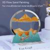 TaLcuS Moving Sand Art, Sand Art Liquid Motion Moving,3D Deep Sea Moving Sand Art,Relaxing Sandscape Art Table Desk Top to Decor for Any Home, Office Desktop, Mantle,Bookshelf Making It Ideal view 3