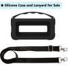 RAWECUD Silicone Cover Case for Soundcore Motion 300 Wireless Hi-Res Portable Speaker, Protective Holder Skin for Motion 300 Speaker Case Accessories (Black) view 2