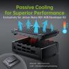 aboStudio Jetson Nano Case, Aluminum Alloy Passive Cooling Case (Only Support Jetson Nano B01 4GB), Efficient Heat Dissipation, Sleek Design, Sandblasted Anodized Finish view 2
