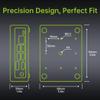 aboStudio Jetson Nano Case, Aluminum Alloy Passive Cooling Case (Only Support Jetson Nano B01 4GB), Efficient Heat Dissipation, Sleek Design, Sandblasted Anodized Finish view 4