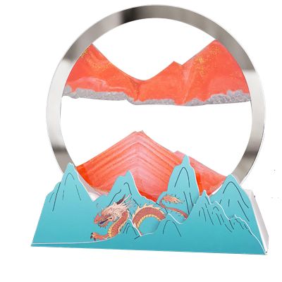 TaLcuS Moving Sand Art, Sand Art Liquid Motion Moving,3D Deep Sea Moving Sand Art,Relaxing Sandscape Art Table Desk Top to Decor for Any Home, Office Desktop, Mantle,Bookshelf Making It Ideal
