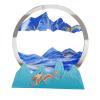 TaLcuS Moving Sand Art, Sand Art Liquid Motion Moving,3D Deep Sea Moving Sand Art,Relaxing Sandscape Art Table Desk Top to Decor for Any Home, Office Desktop, Mantle,Bookshelf Making It Ideal view 1