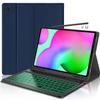 HAASHADA Keyboard Case for Samsung Galaxy Tab S6 Lite 10.4" 2024 2022/2020(SM-P610/P613/P615/P619), Backlit Keyboard Case Detachable Slim Stand Cover S Pen Holder (Blue) view 1