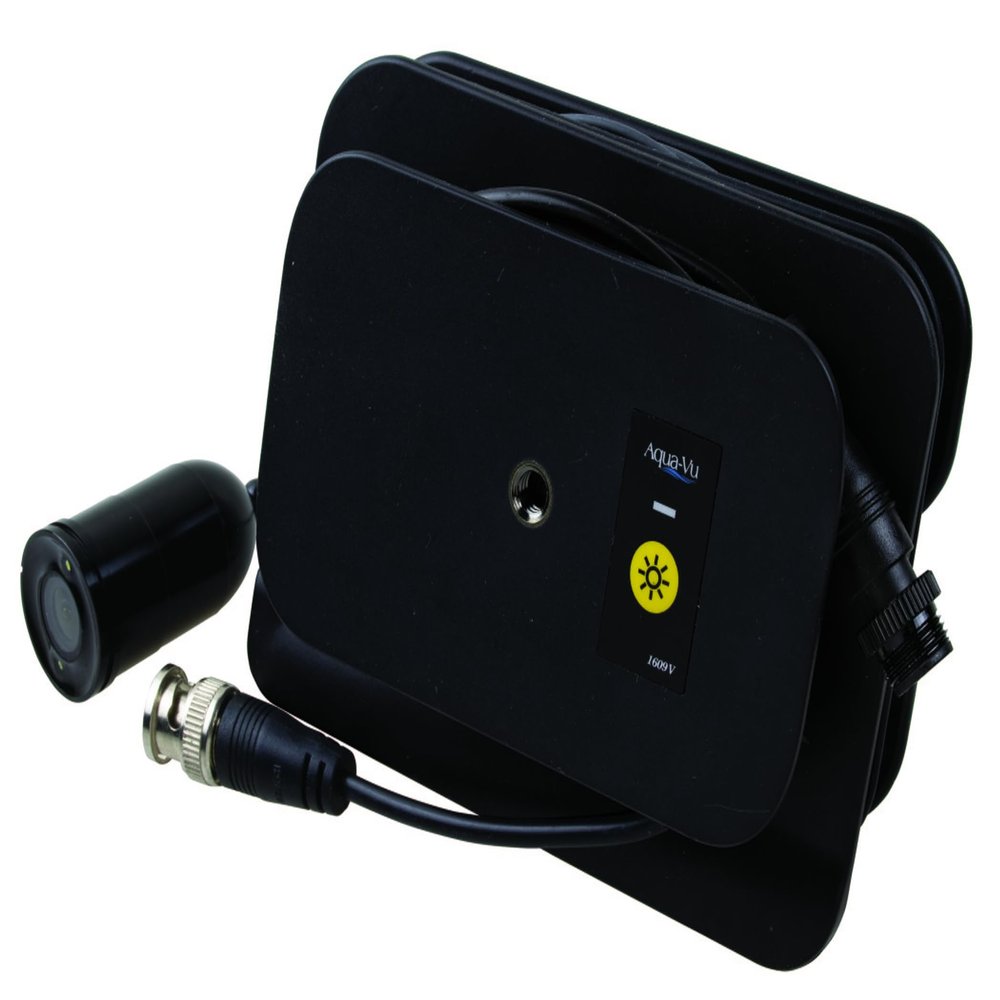 Aqua-Vu Multi-Vu Revolution Underwater Camera System, Real-Time Video on Sonar, RCA/BNC Compatible with Forward-Facing Sonar, 12V Power, Revolution Spool for Ice, Lake, Sea, Boat, Kayak Fishing