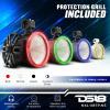DS18 Marine and Powersports Empty Tower Speaker Pod with LED RGB Lights & Grill - Fits 8" Speaker - White - Speaker not Included - Great for Boats, Jeeps, ATV, UTV, Powersports, Golf Car, All elements view 4