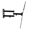 26-55" Adjustable TV Stand Mount, Swivel Universal TV Stand for 26 to 55 inch TVs, Height Adjustable Portable Floor TV Stand with Tempered Glass Base for Bedroom, Living Room view 3