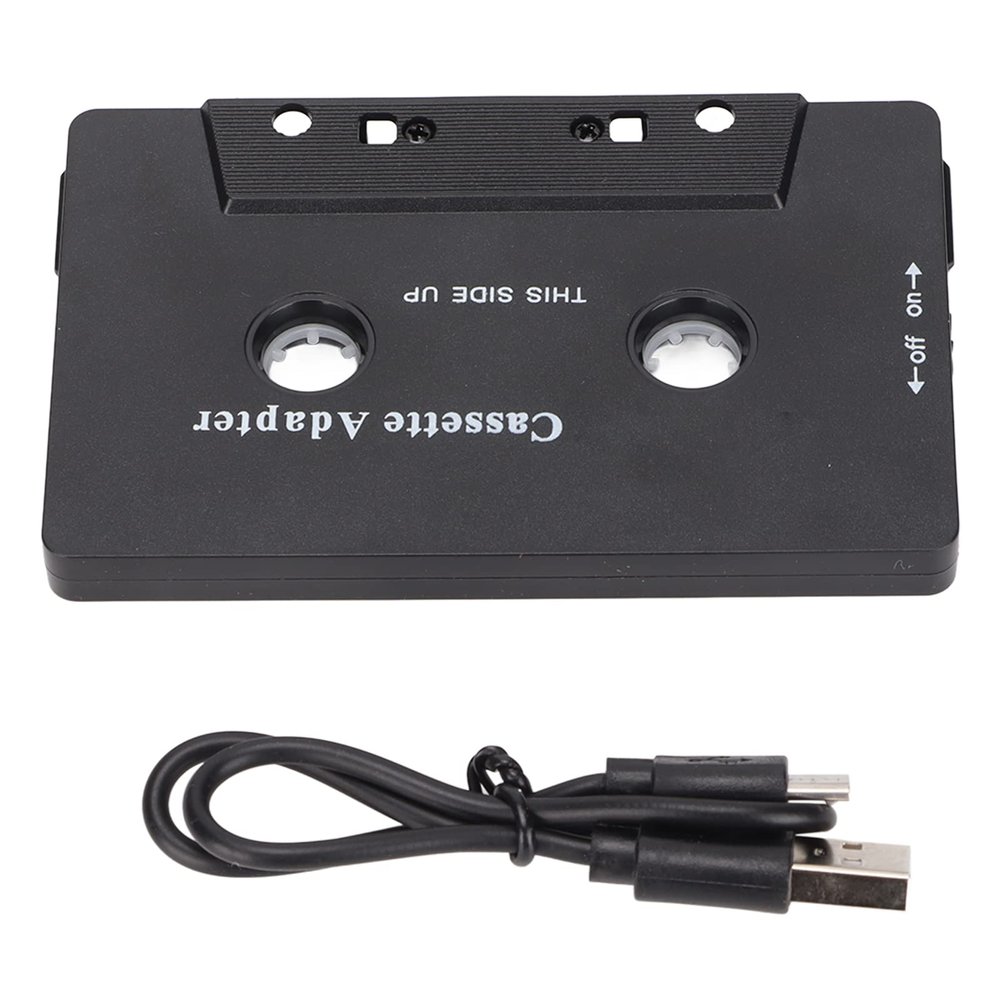 Cassette Adapter Noise Reduction, StereoTape Aux Receiver for Car Tablet, Multifunction, Compatible, Easy to Use