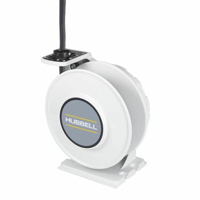 Hubbell - HBLI40104 - White Industrial Reel, UL Type 1, 40 Ft, #10/4 SJO, 30 A, 250 VAC, ( Each )