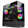 HAJAAN SuperX Gaming PC  Liquid Cooled - Intel i7 13700F - GeForce RTX 4060 8GB - 32GB DDR4-2TB NVMe SSD - Windows 11 Pro - WiFi - Bluetooth - Mechanical Keyboard Mouse view 1
