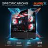 HAJAAN SuperX Gaming PC  Liquid Cooled - Intel i7 12700F - GeForce RTX 4060 Ti 8GB - 32GB DDR4-2TB NVMe SSD - Windows 11 Pro - WiFi - Bluetooth - Mechanical Keyboard Mouse view 4