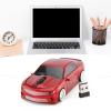 Beufee Car Mouse, 2.4g Wireless Car Mouse with USB Receiver Cool Wireless Gaming Mouse Cordless Mouse Car Wireless Computer Mouse for Laptop(Red) view 3